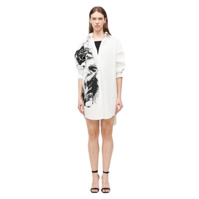 THE PRINTED COTTON POPLIN DRESS